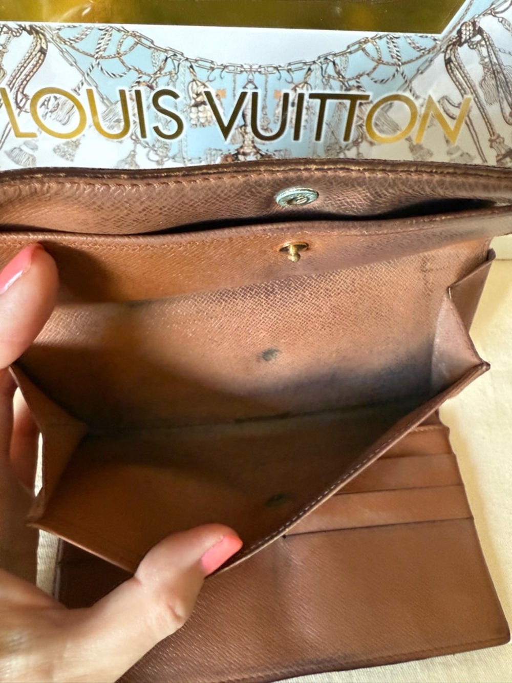 Louis Vuitton Vintage Monogram Long Wallet on Chain - Picture 7 of 14